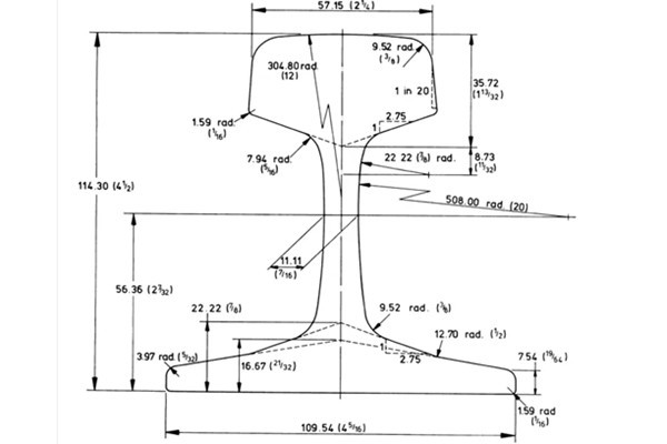BS60A Steel Rail