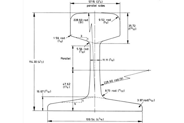 BS60R Steel Rail