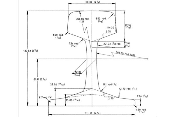 BS70A Steel Rail