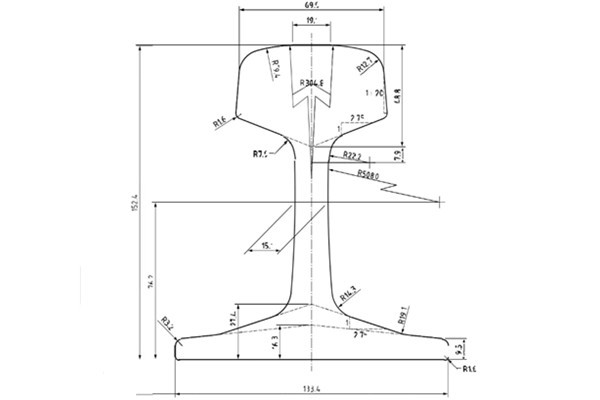 BS100A Steel Rail