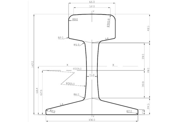 45E3 Steel Rail